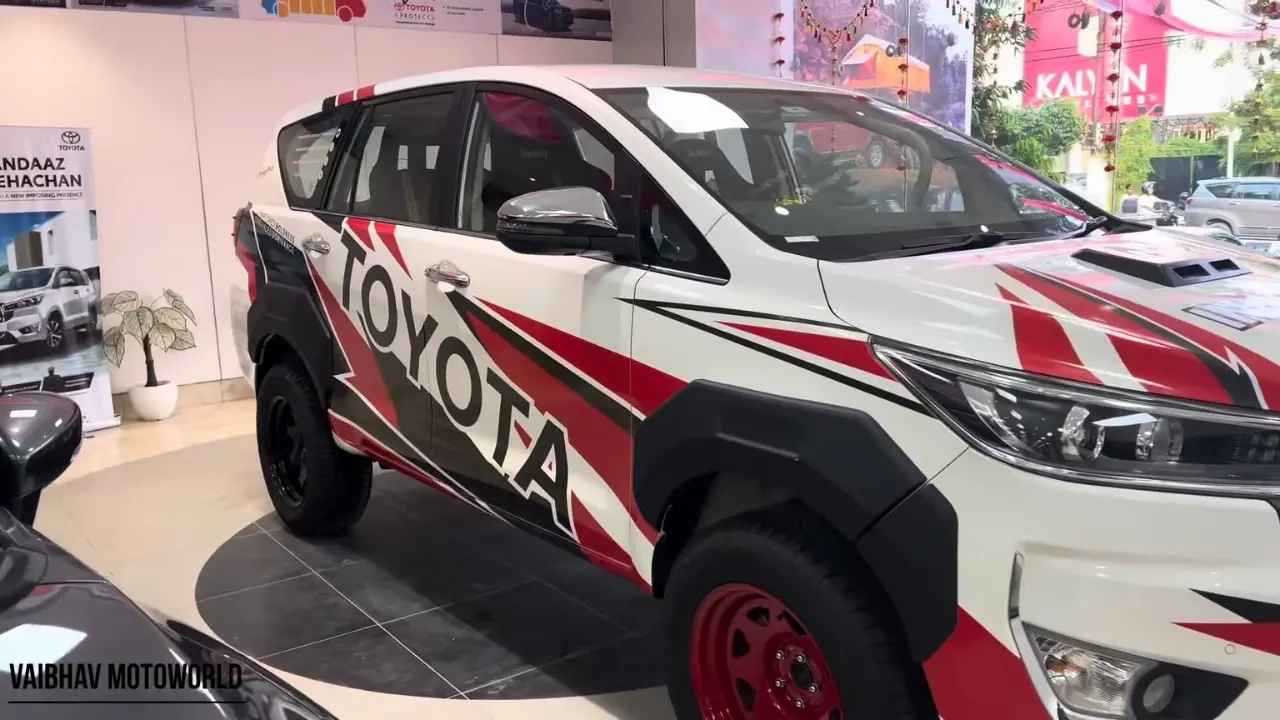 Side of toyota innova rally edition