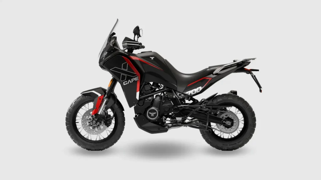 Black ebony moto morini x cape 700