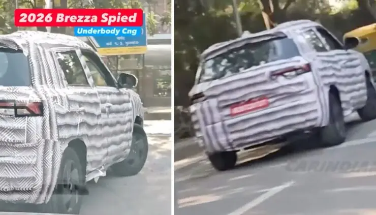 2026 Maruti Suzuki Brezza Spied 740x423