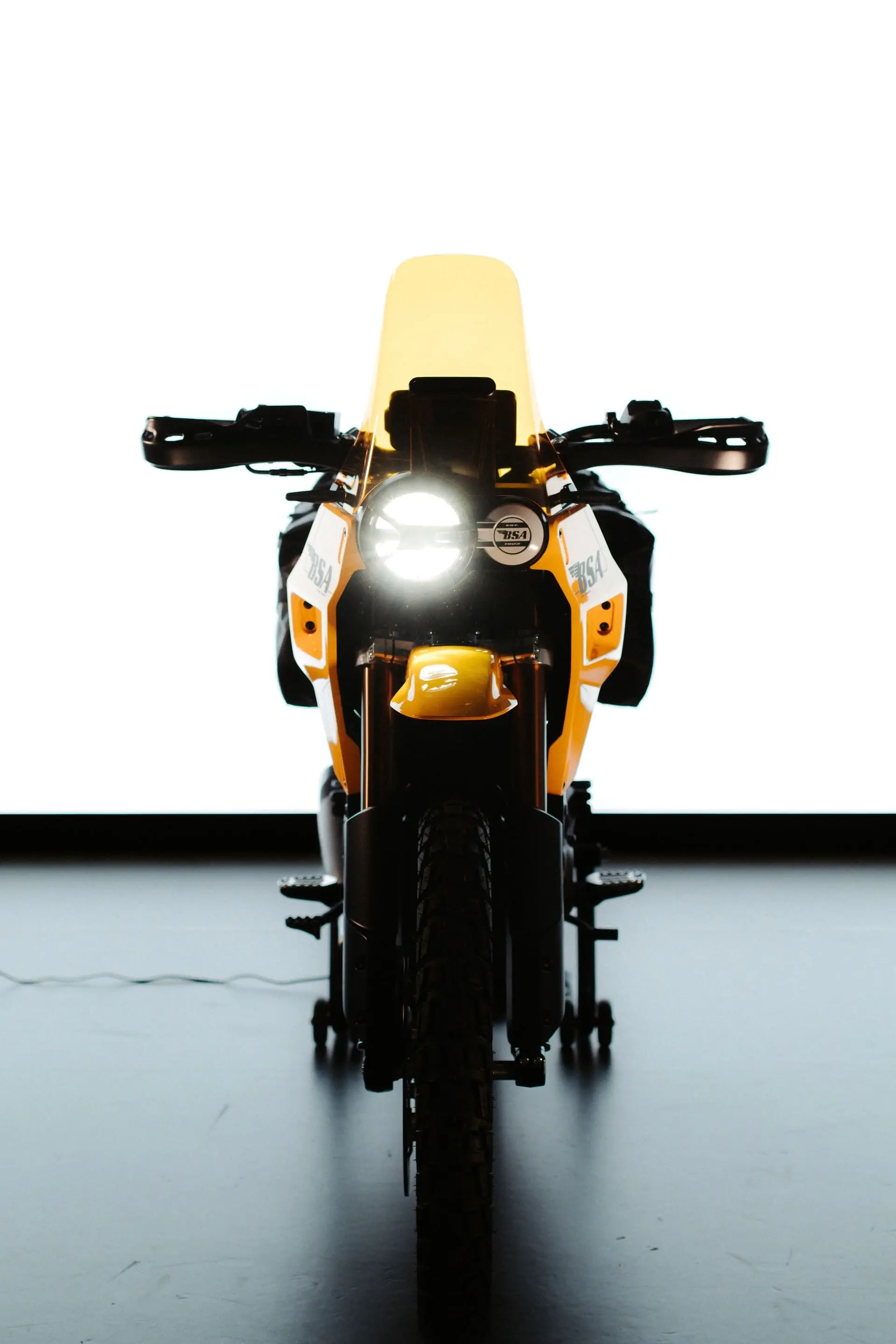 BSA Thunderbolt Front photo while headlamp on