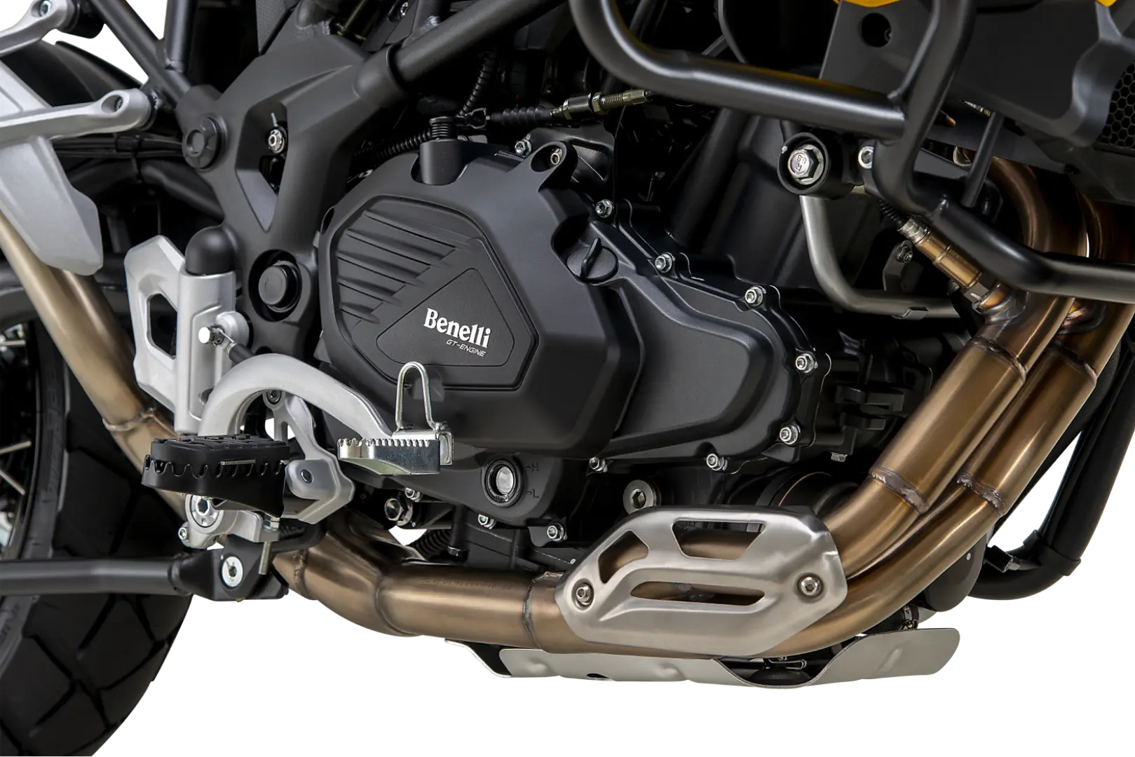 Benelli TRK 502X 500cc twin cylinder engine