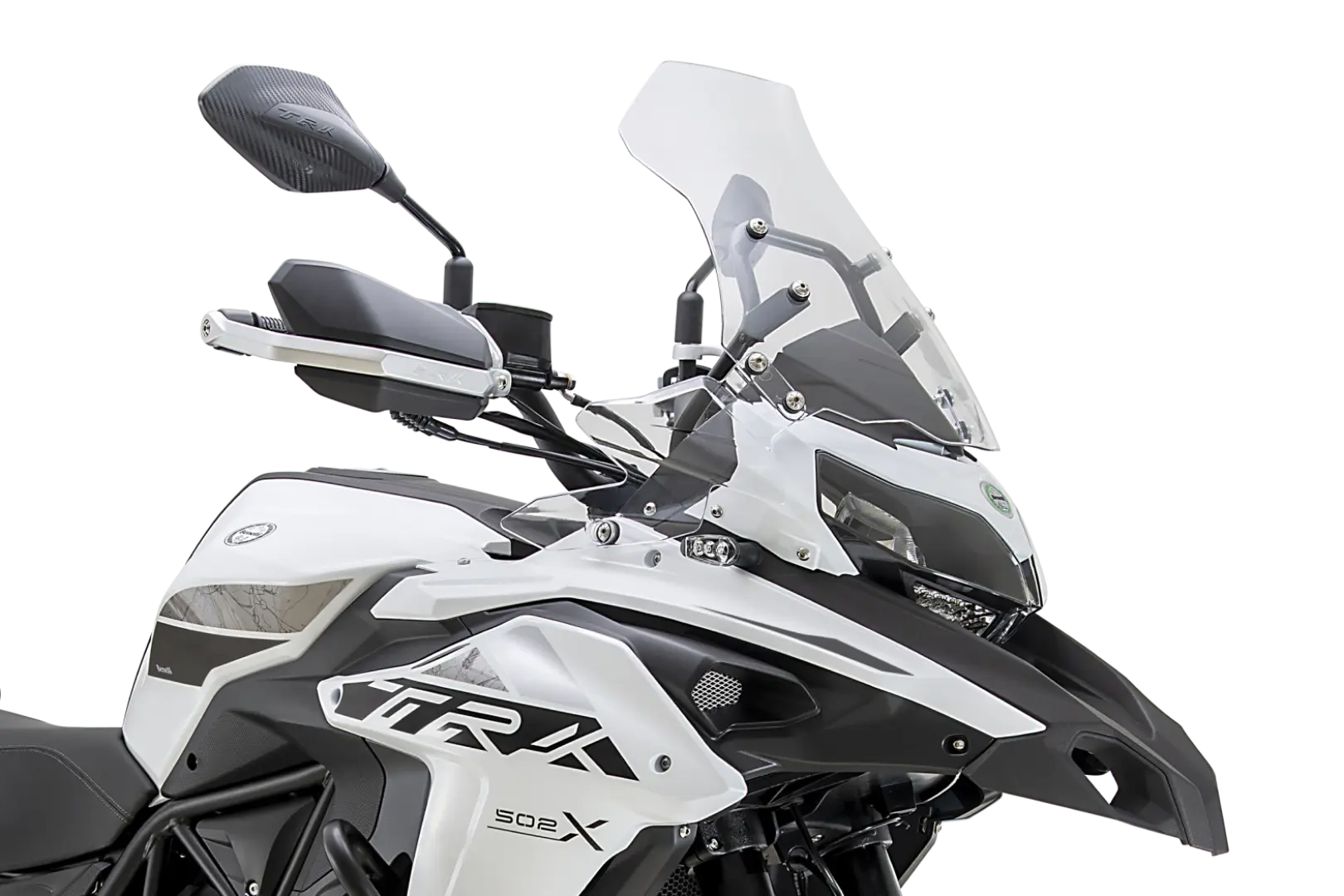 Benelli TRK 502X front closeup shot