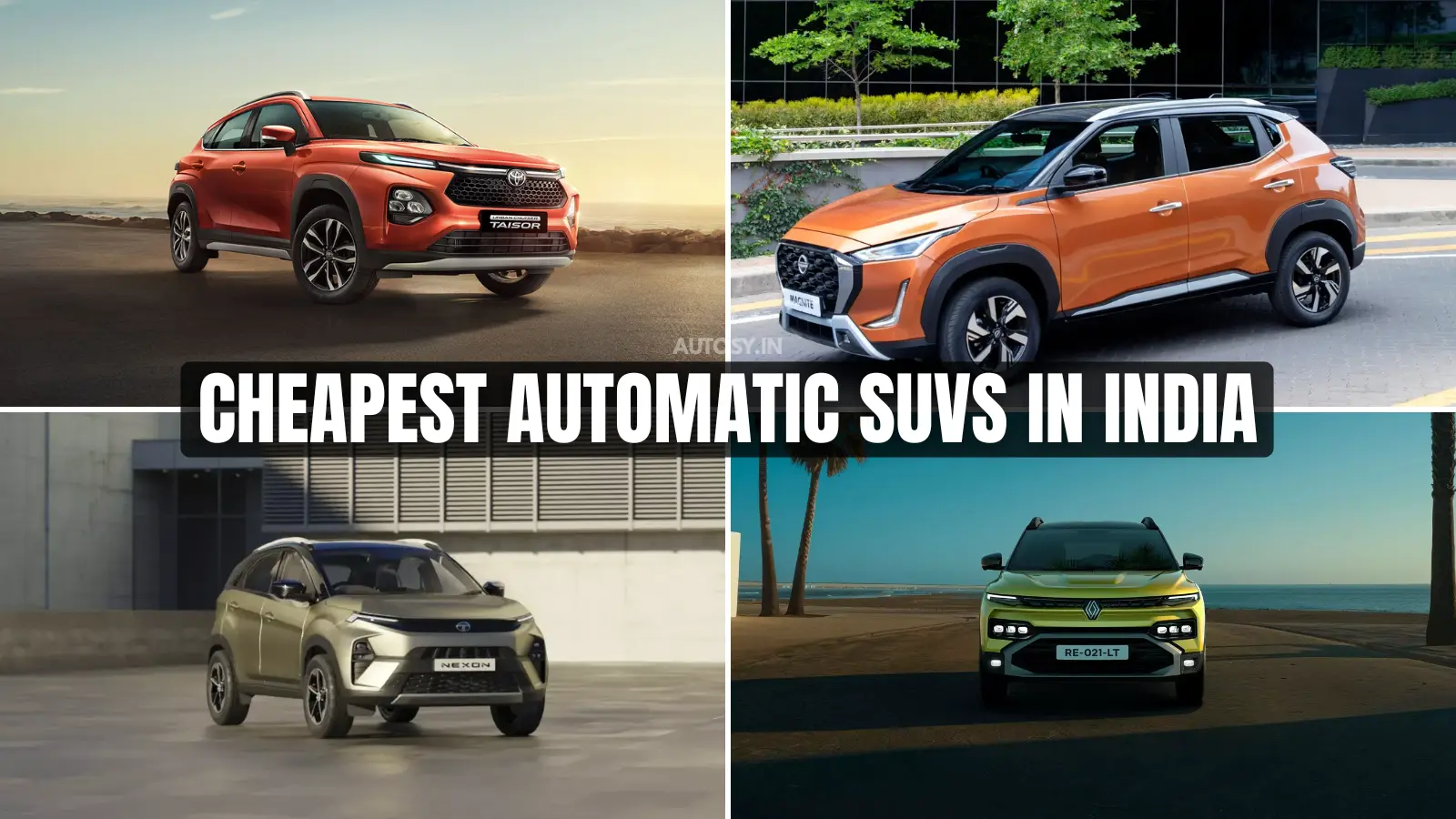 Cheapest Automatic SUVs in India Under ₹10 Lakh
