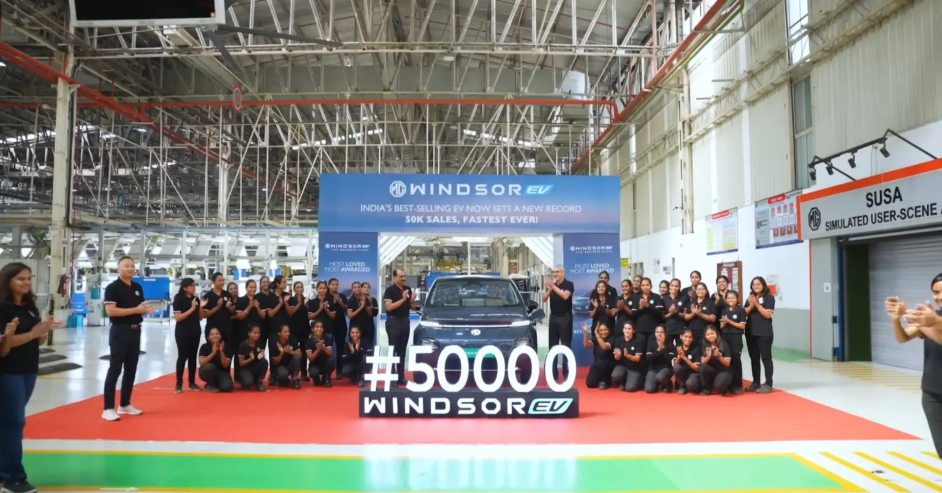 MG Windsor EV Crosses 50,000 Sales in Record Time