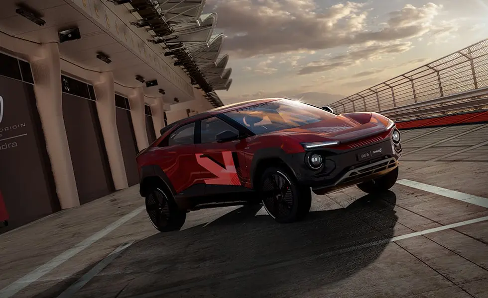 Mahindra BE 6 Formula E Edition on track