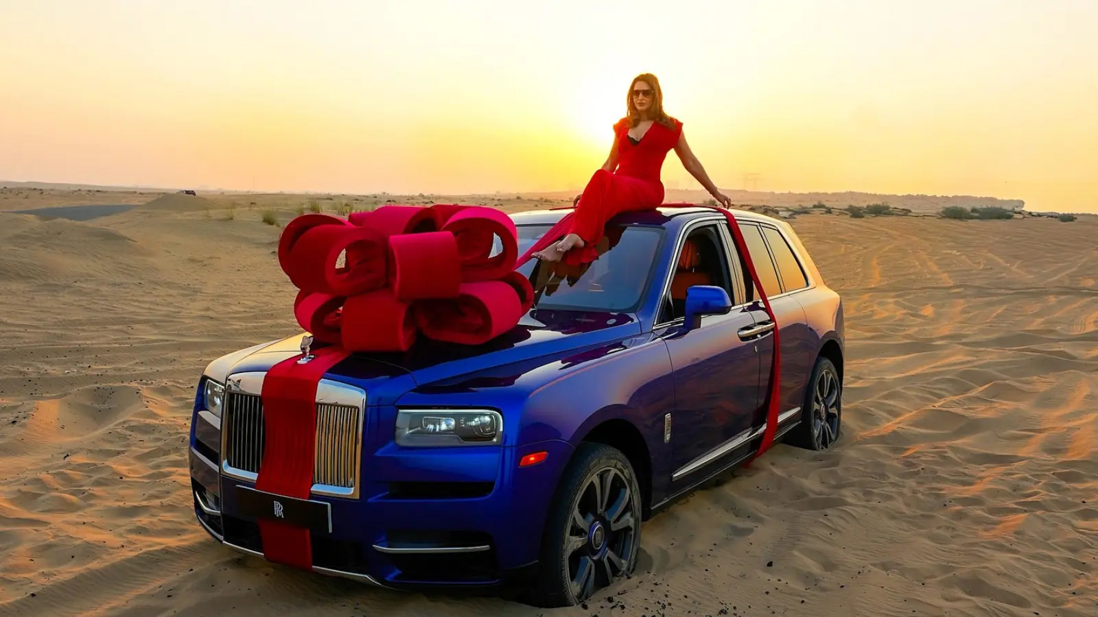 Nargis Fakhri Rolls Royce Cullinan