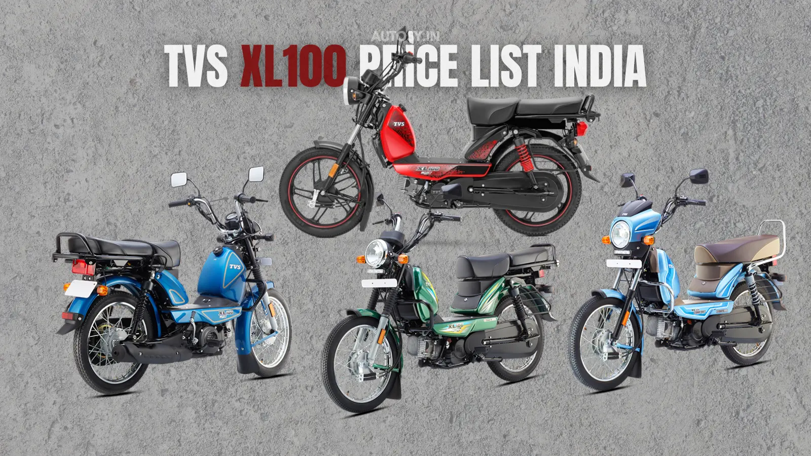 TVS XL100 Price List India