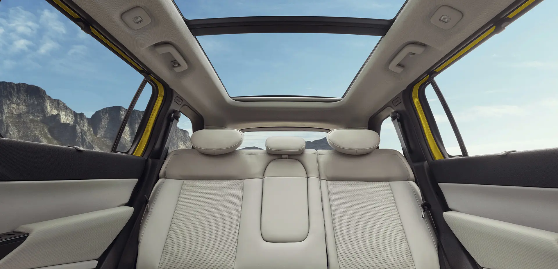 Tata Sierra Back seat with sunroof