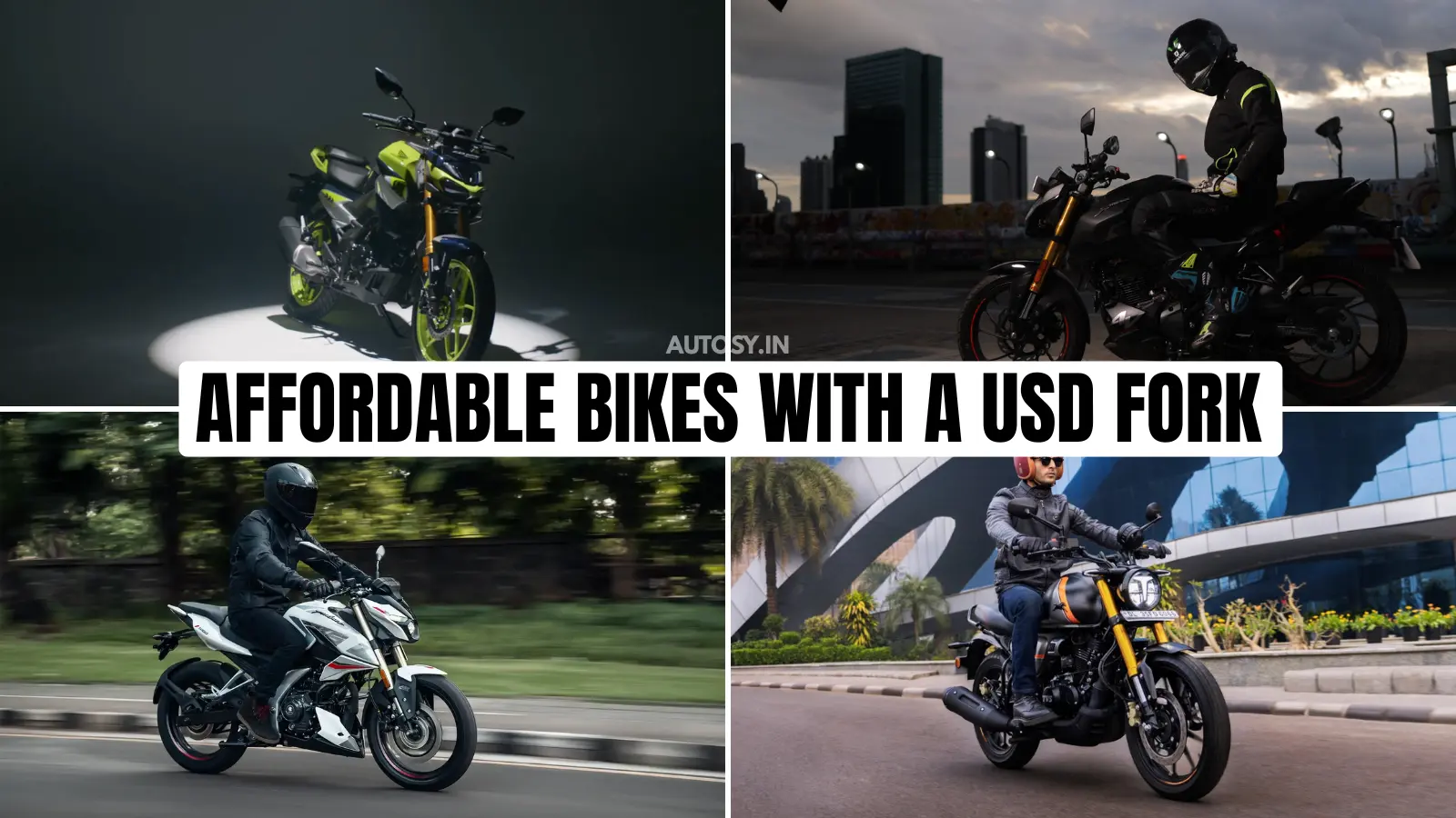 Top 5 Most Affordable Bikes With a USD Fork in India