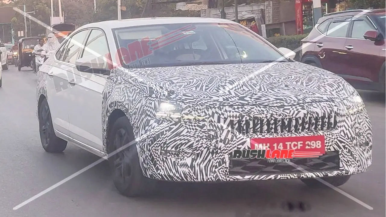 2026 Skoda Slavia Facelift Spied