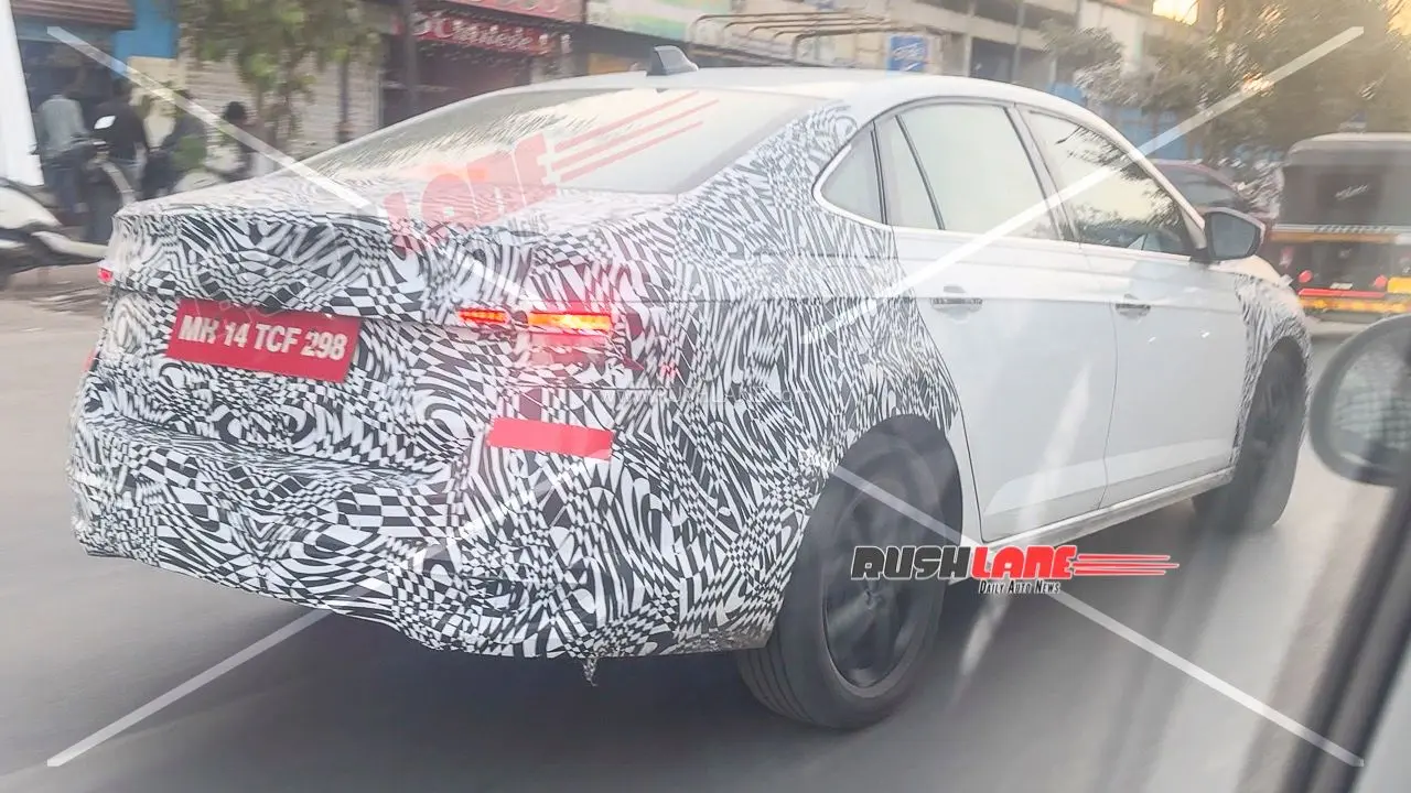 2026 Skoda Slavia Facelift Spied