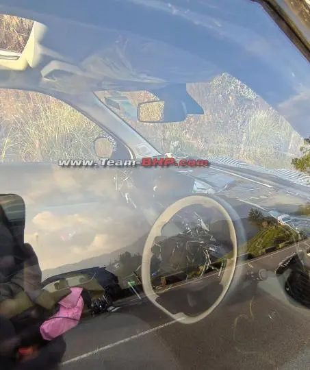 2026 tata punch interior spy shot