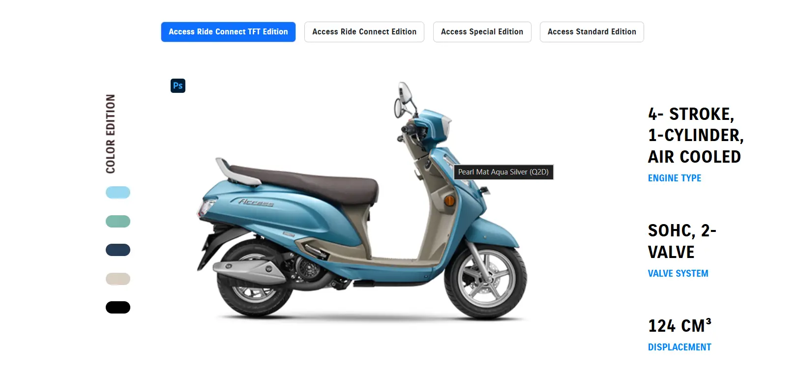 Access 125 color and editions
