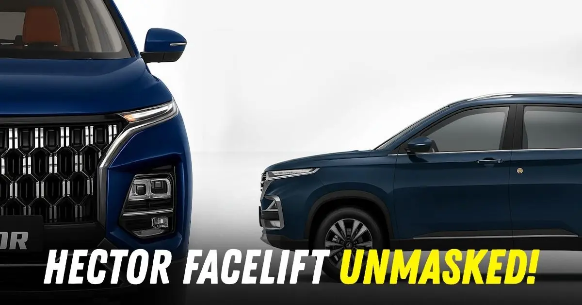 MG Hector Facelift Fully Unmasked Ahead of India Launch in