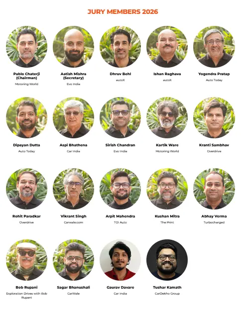 Jury of India car of the year 2026