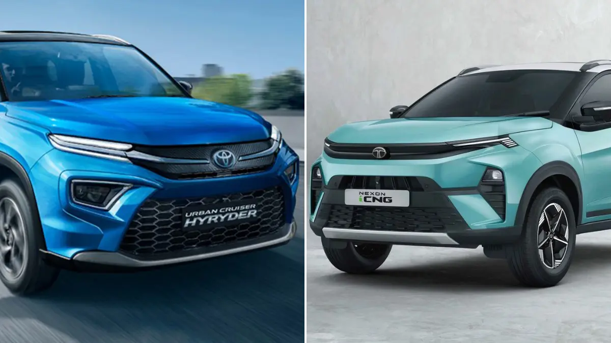 Tata Nexon iCNG vs Toyota Hyryder CNG