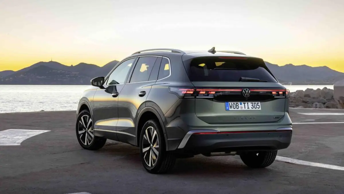 Volkswagen Taigun 2025 Facelift rear view