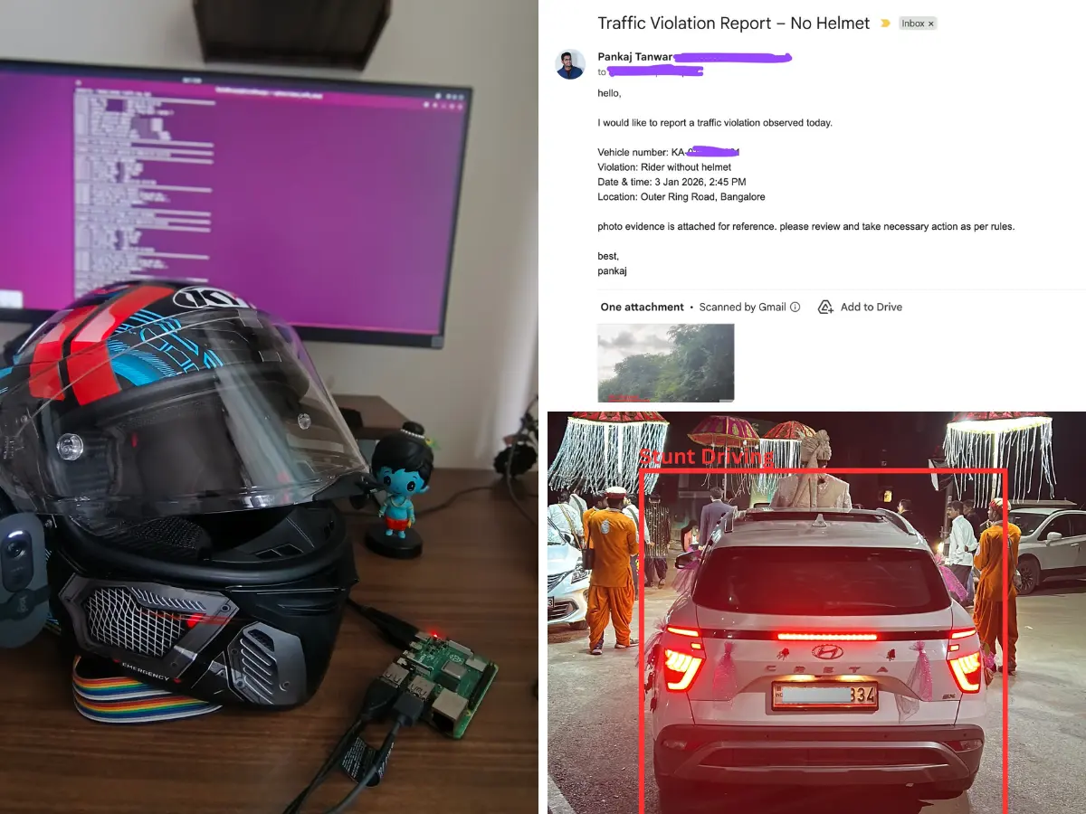 Indian Developer Builds AI Helmet to Catch Traffic Rule Breakers