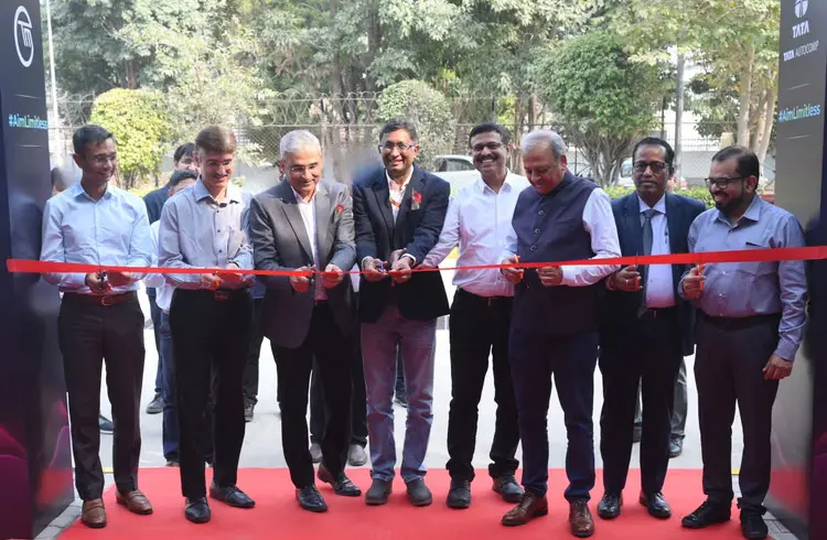 Tata AutoComp Sanand Inaugration Ribbon cutting