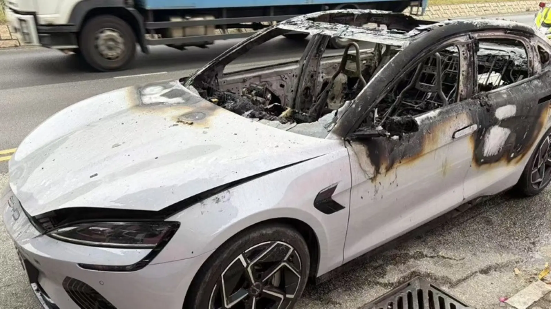 BYD Seal burned