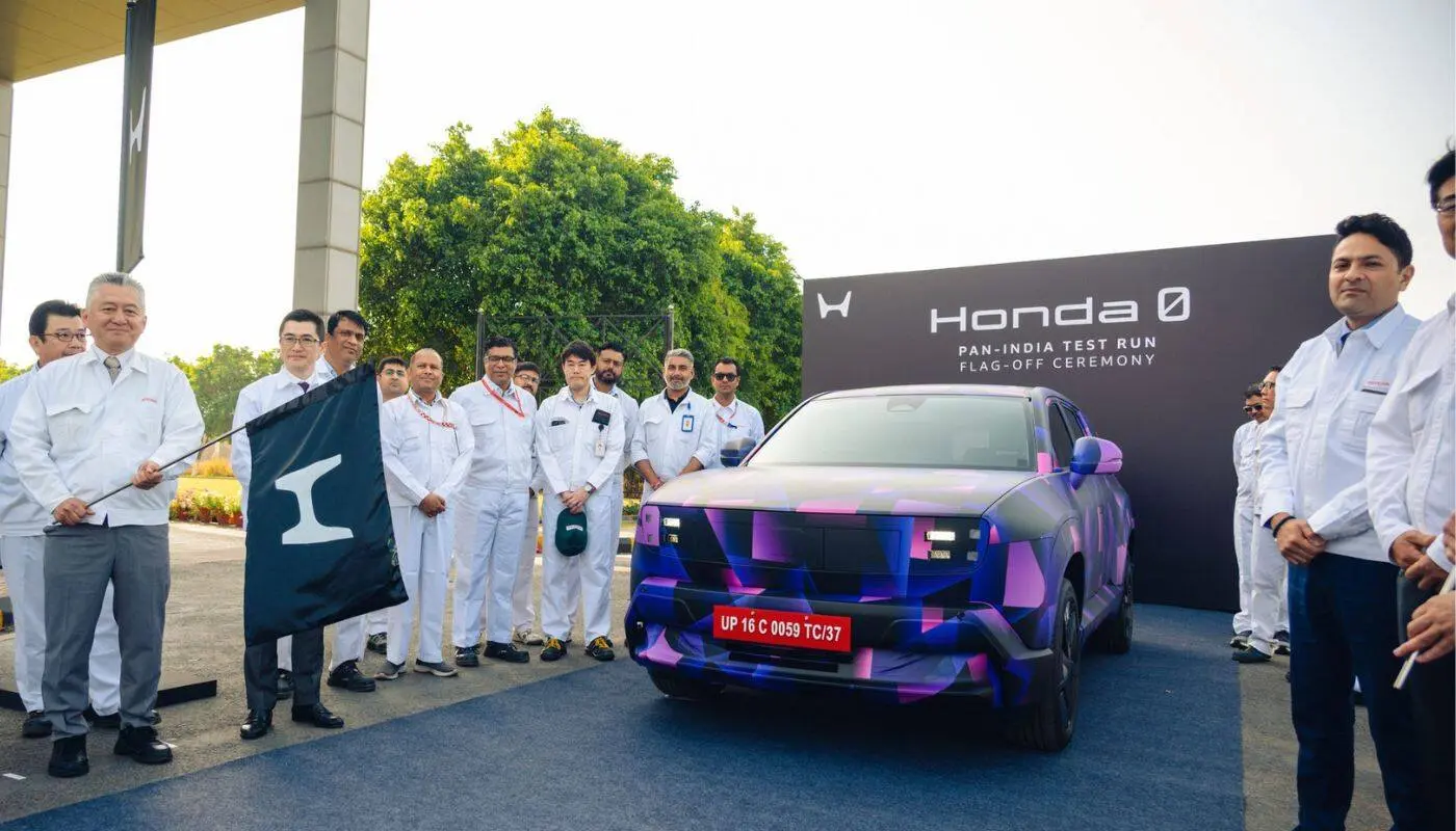 Honda 0 Alpha electric SUV India testing
