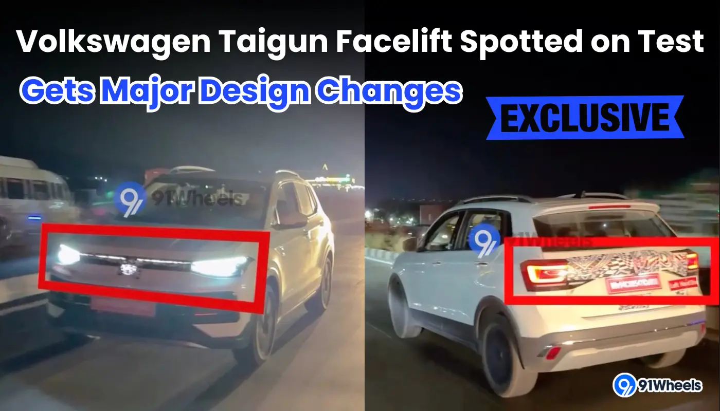Volkswagen Taigun facelift spied