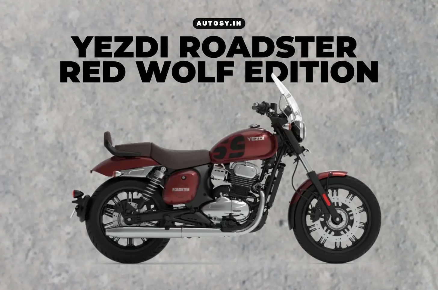 Yezdi Roadster Red Wolf Goes