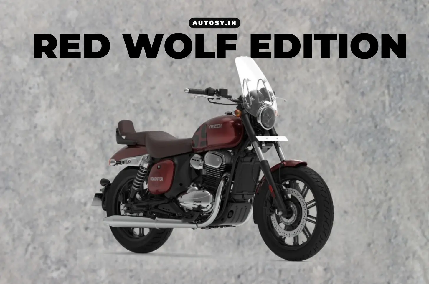 Yezdi Roadster Red Wolf edition