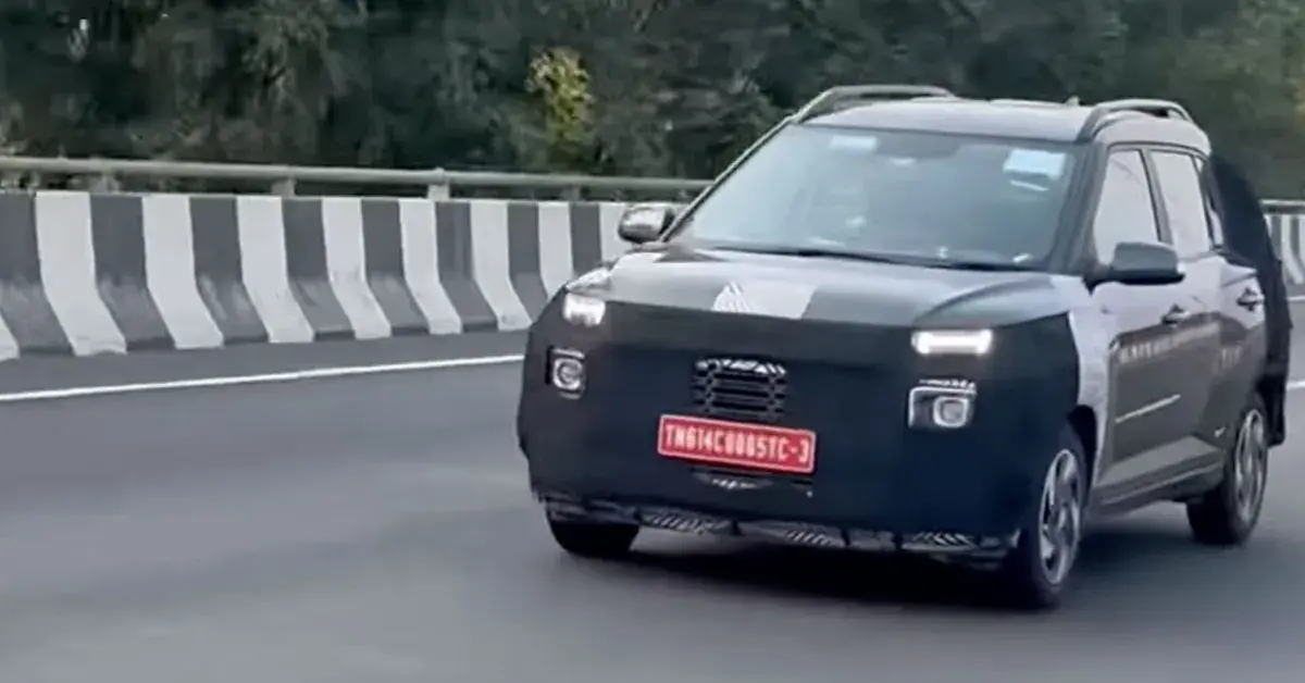 Hyundai exter facelift spied