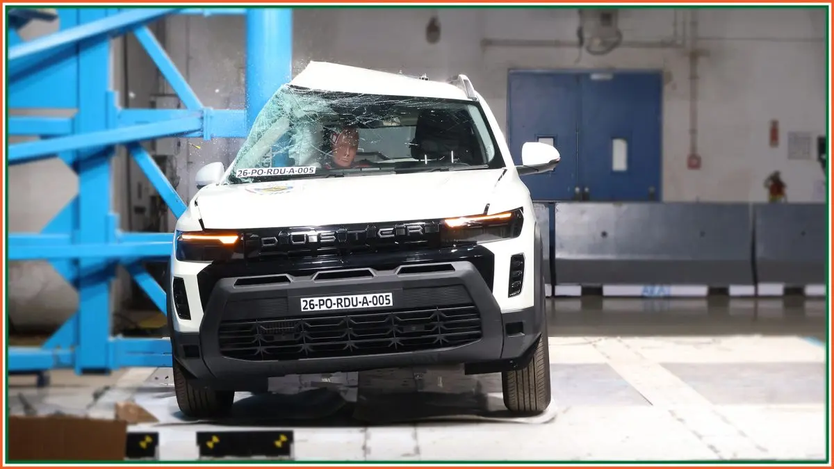 DUSTER SIDE POLE IMPACT DURING TEST