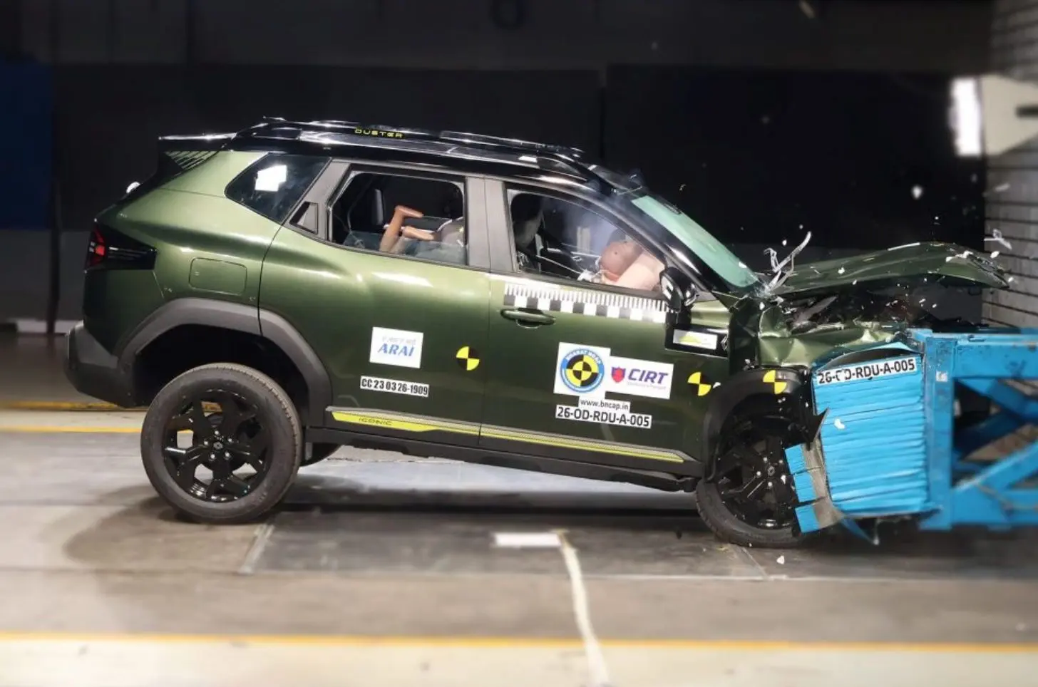 Renault Duster Bharat NCAP Crash Test Scores